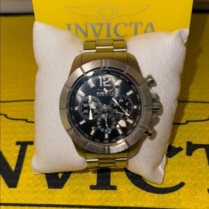 Invicta Specialty Collection Silver and Black 45mm Chronograph Watch